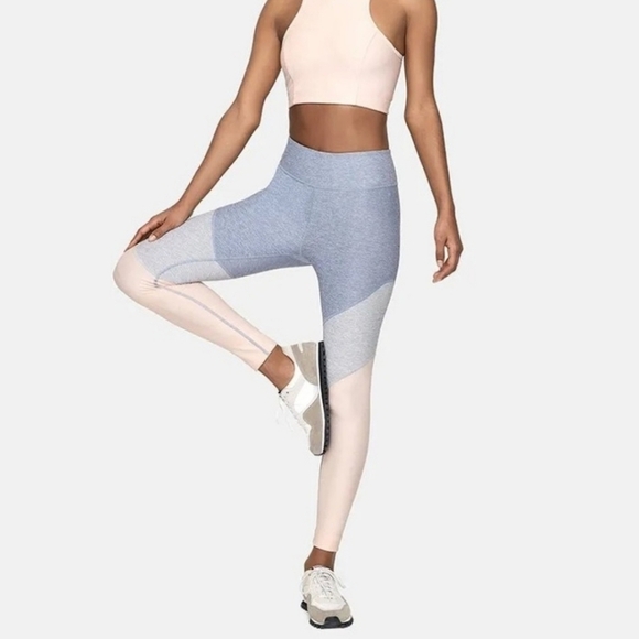 Outdoor Voices Pants - Outdoor Voices Small Blue Pink Ankle Leggings